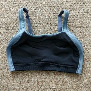 Black bra style sports bra
